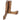 Tegeltjes houder hout walnut (TE1974) - 12 stuks